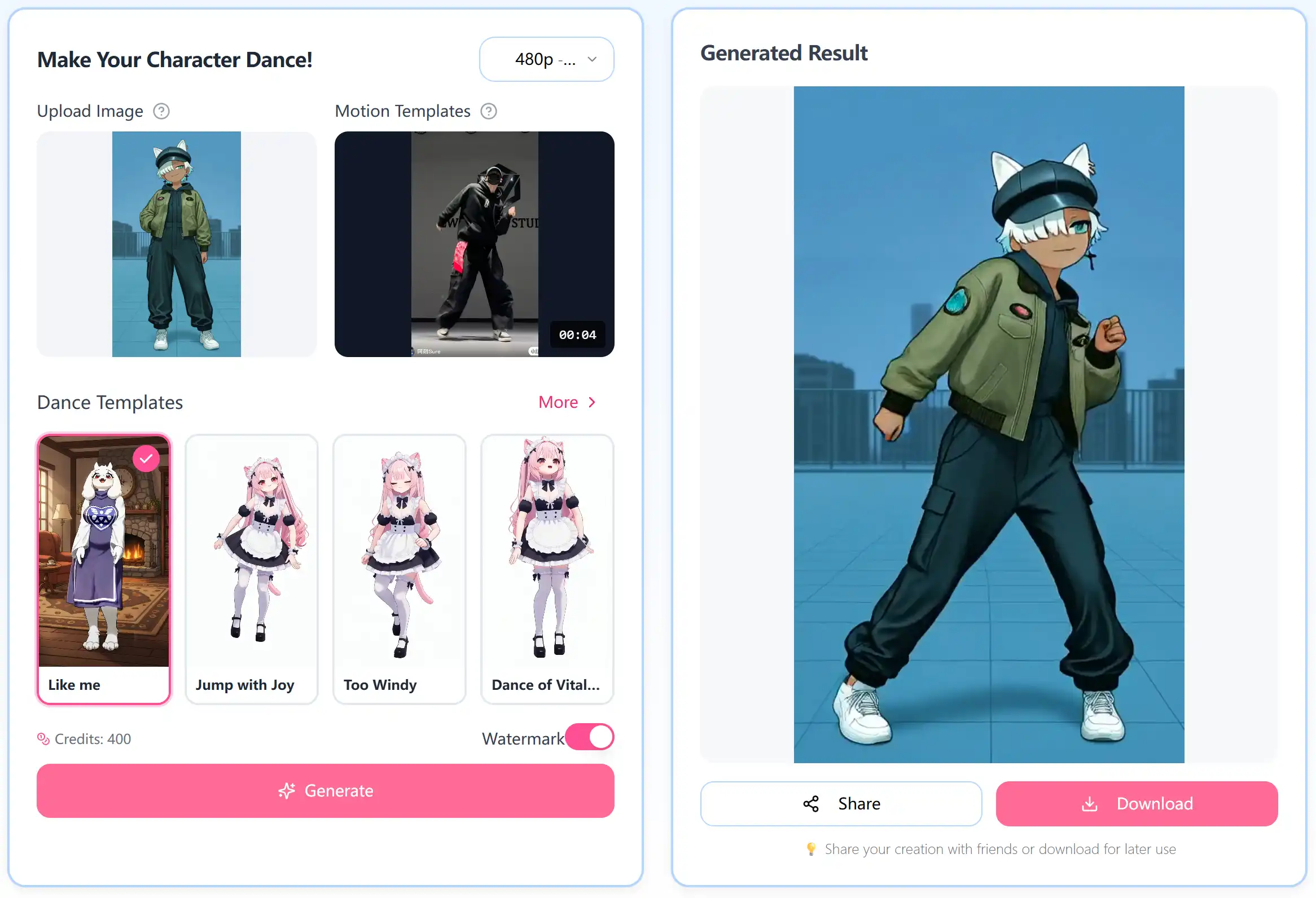 AI Dance Generator