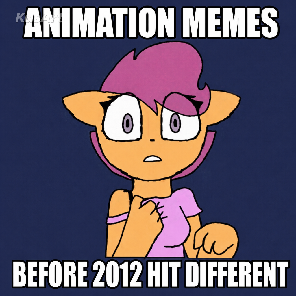 Meme de animación de antes de 2012 con texto «los memes de animación / antes de 2012 pegaban distinto»