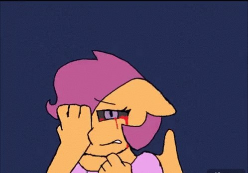 Animación chibi entrecortada con un texto de meme de animación nostálgico