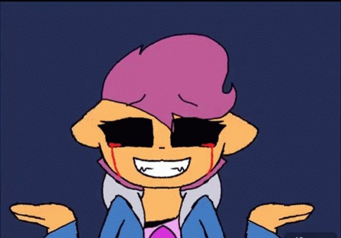 Bucle de anime de pocos fotogramas con la estética de los primeros memes de animación