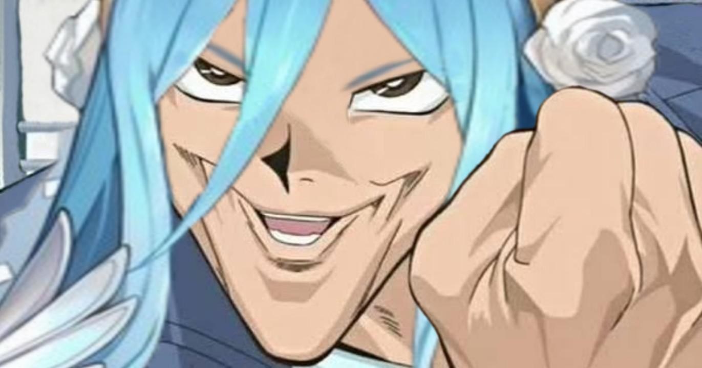 AI Generated Plantilla de meme de la barbilla puntiaguda de anime