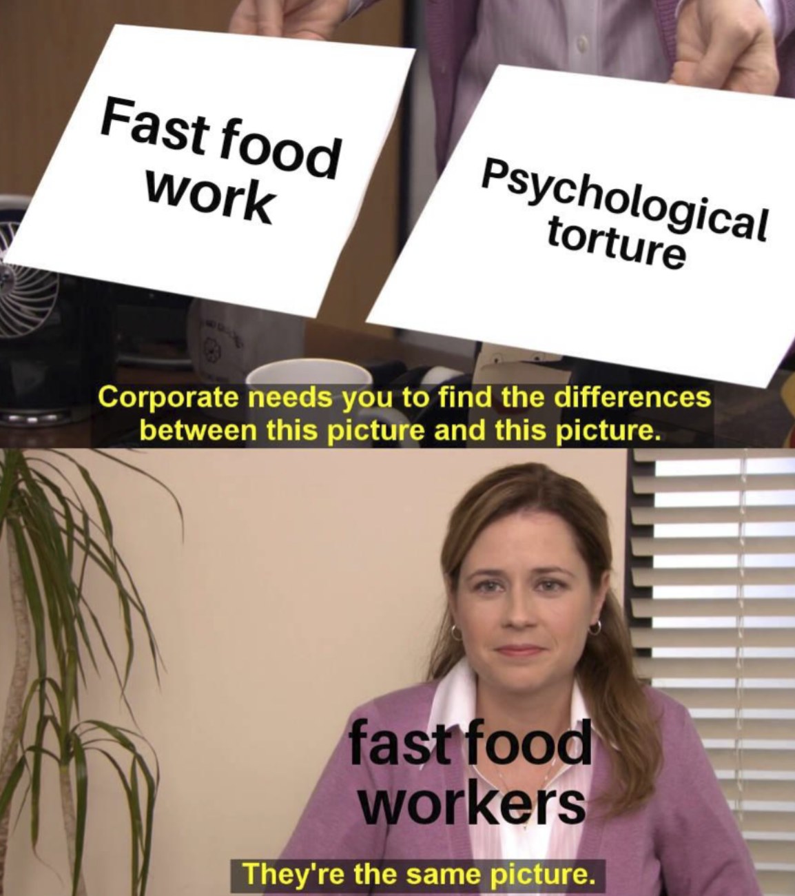 AI Generated Plantilla de meme «son la misma foto»