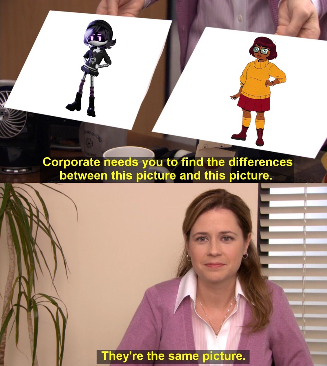 Comparación de dos paneles usada como base del meme «son la misma foto»