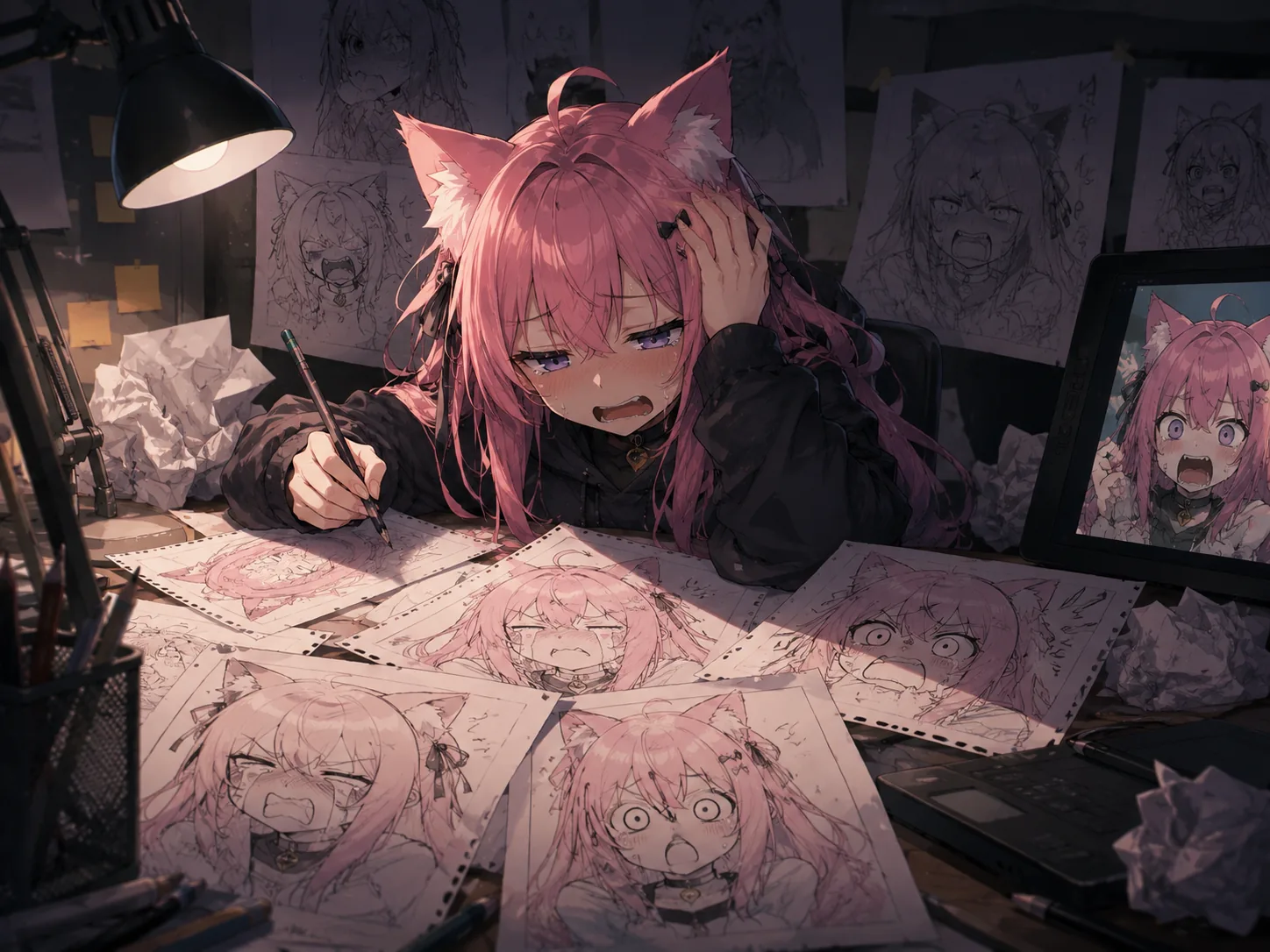 Anime character image ready to become funny reaction memes