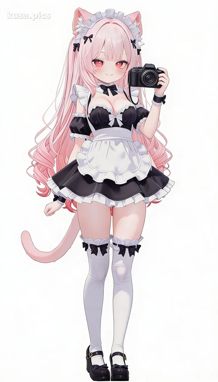 AI character editor pose change - holding camera