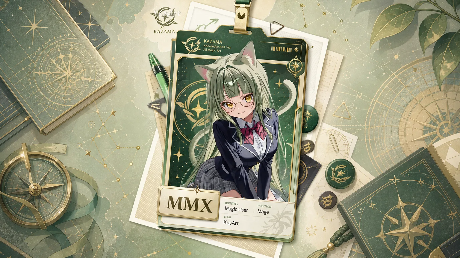 Anime ID Badge Maker AI Anime Student ID Card Maker result — After
