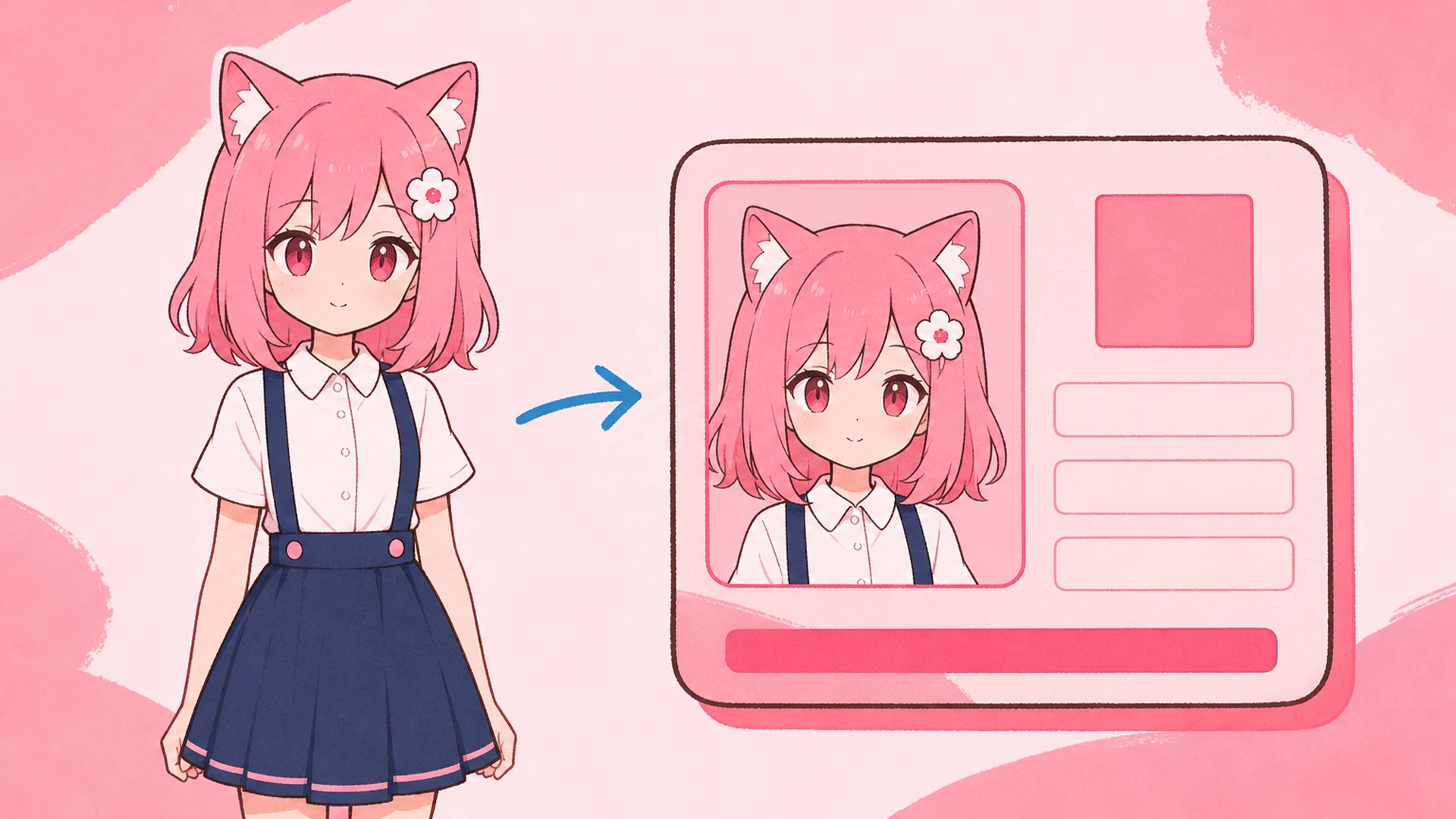 Una subida, una tarjeta que parece expedida - AI Creador de Carnet Estudiantil Anime