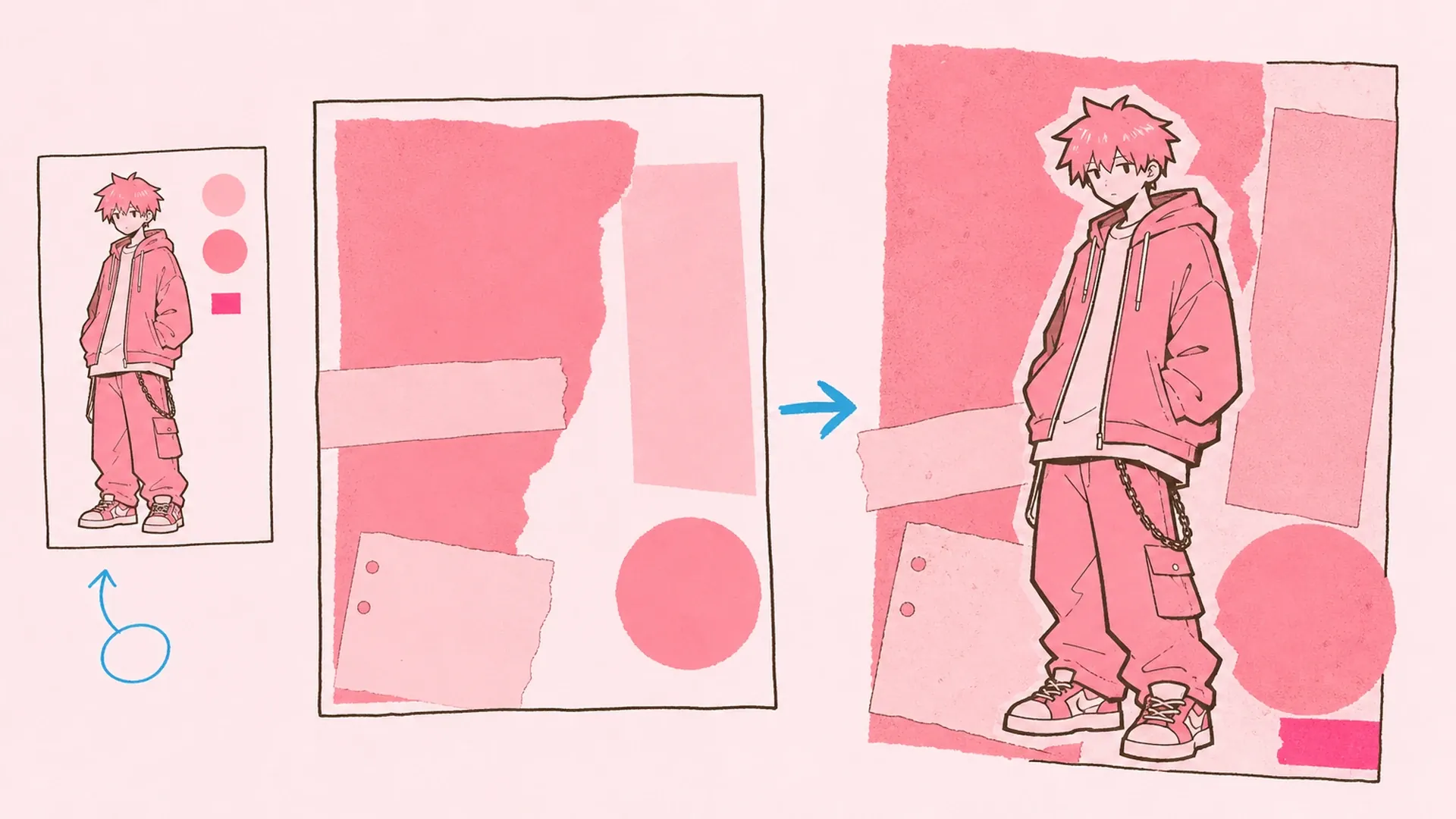 Also, was ist das genau? - AI Manga Streetwear Fanzine-Poster-Generator