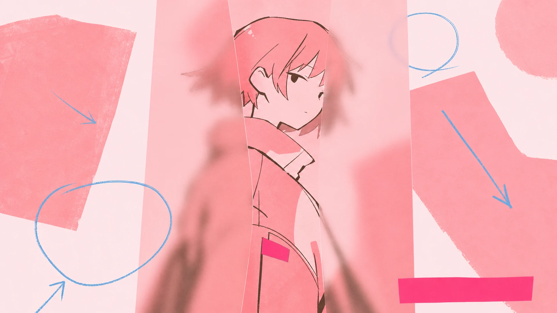 Key art dramático de personaje - AI Creador de Pósters Anime Prisma Difuminado