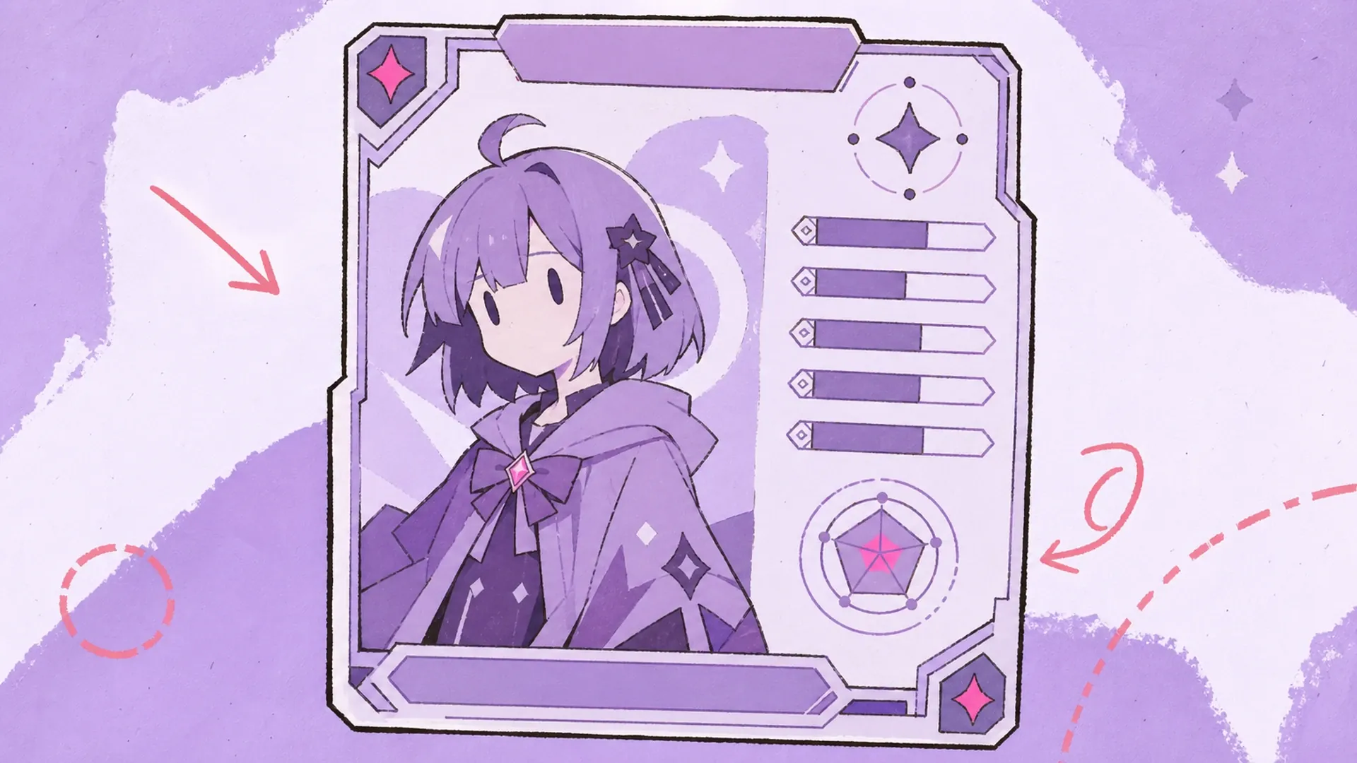 Tarjeta de evento o gacha limitada - AI Creador de Carnet de Personaje Estilo Gaming