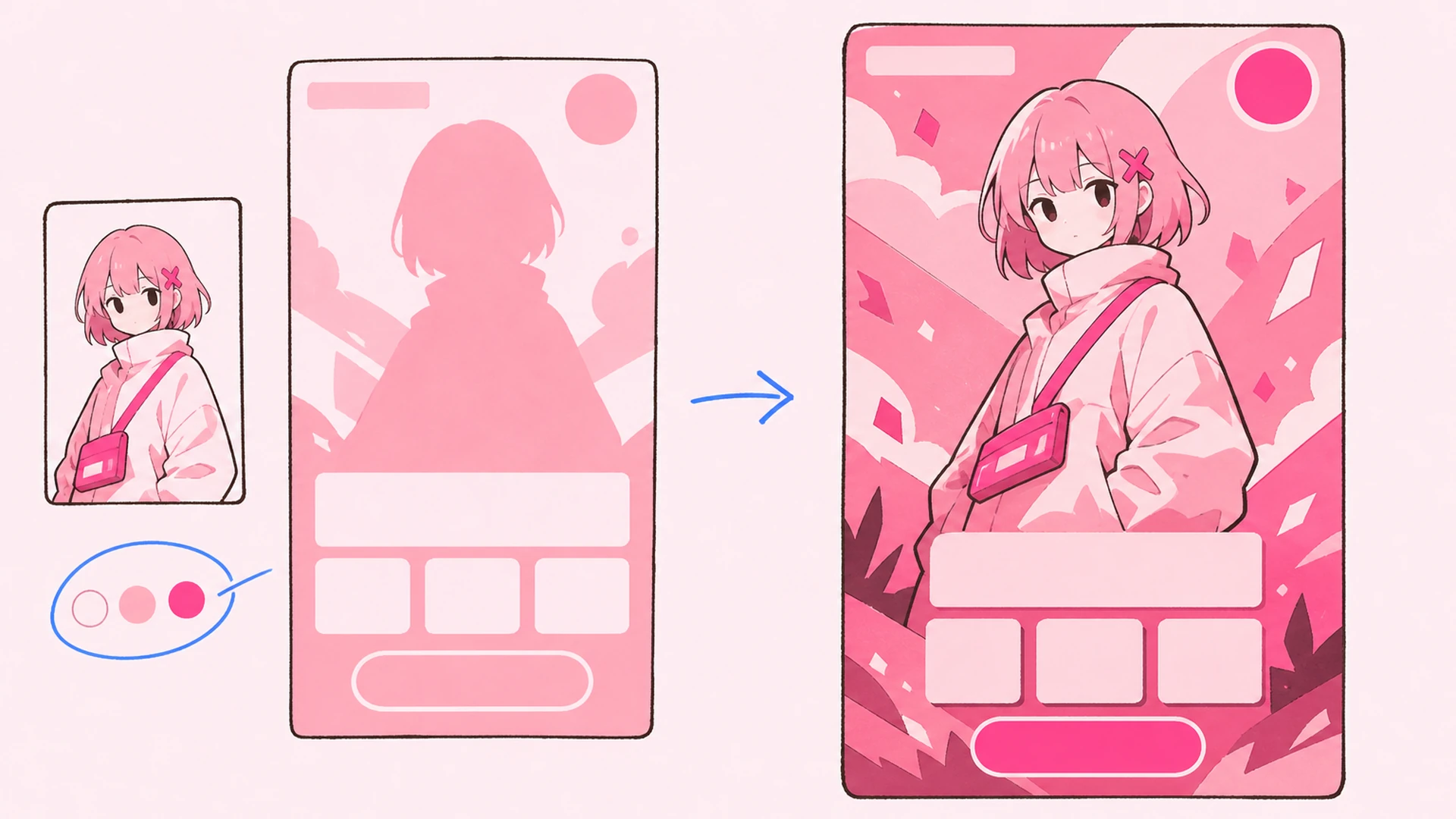 La splash screen que tu personaje merece - AI Generador de Página de Destino para Juegos Gacha