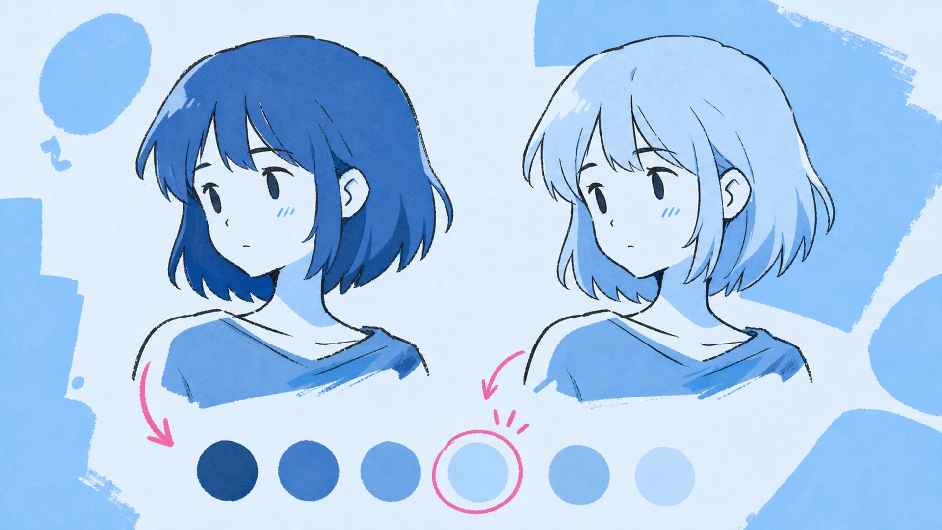Experimentos con el color de pelo - Cambiador de peinado con IA