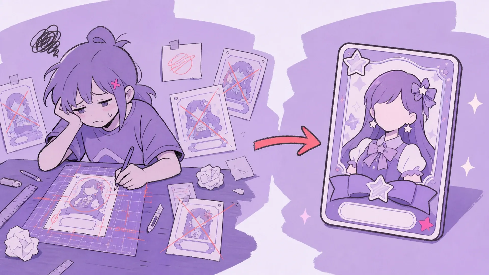 La parte tediosa que te ahorramos - AI Creador de Carnet de Personaje Idol