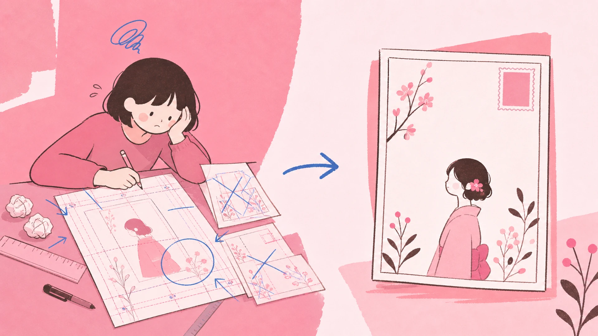 Por qué las apps de tarjetas fallan con tu OC - AI Creador de Postales Japonesas Tradicionales