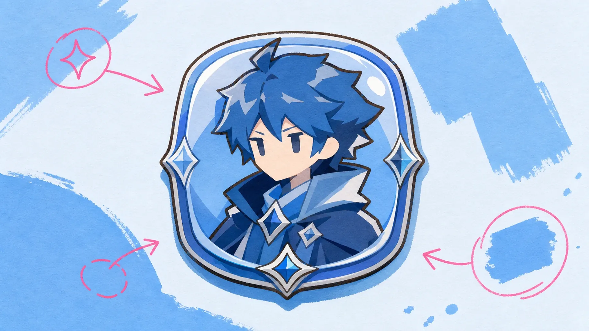 Insignia rápida sin plantilla - AI Creador de Insignias de Personaje para Juegos Móviles