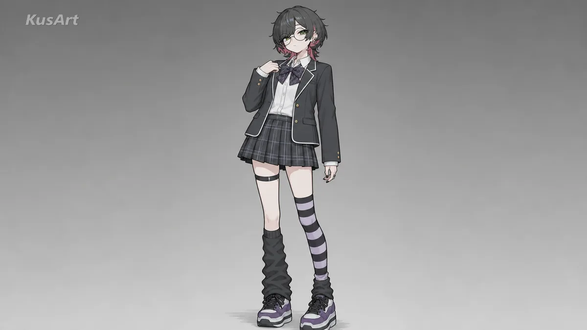 School Uniform AI Clothes Changer result — After