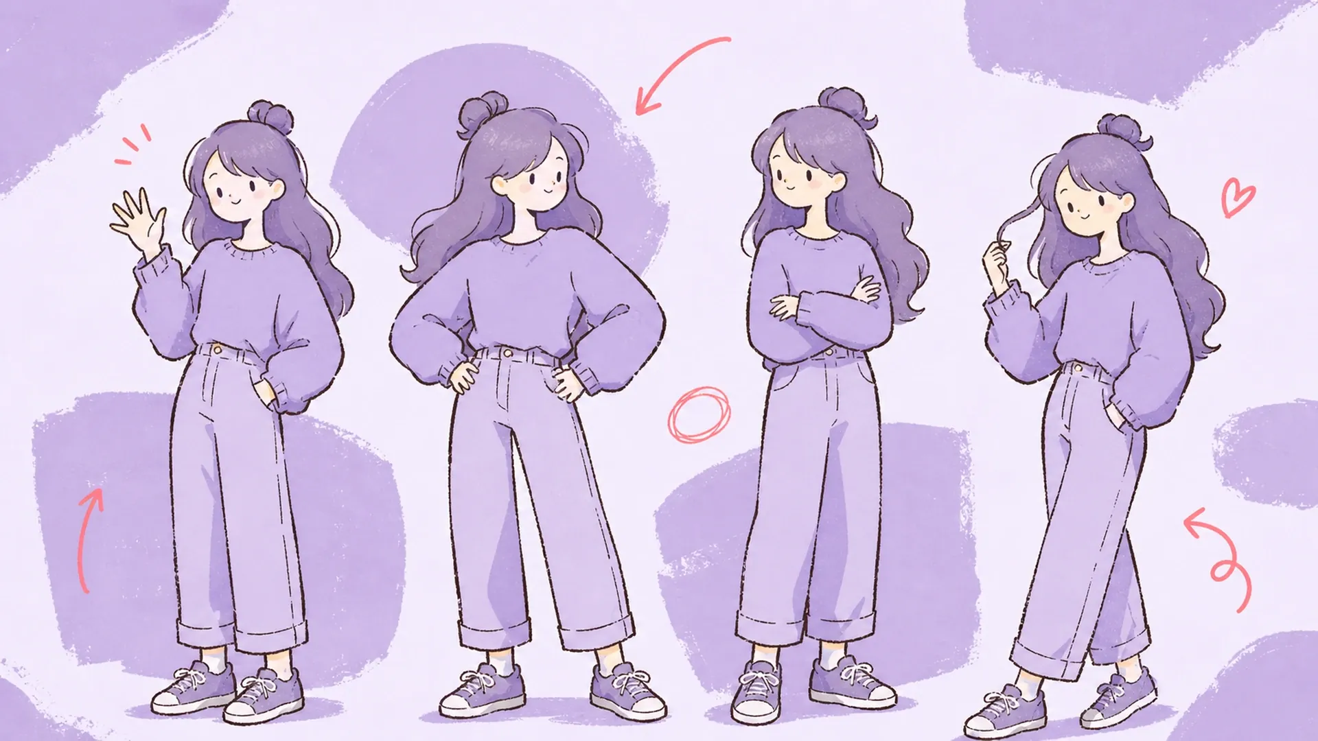 Poses casuales y relajadas - Cambiador de Poses IA