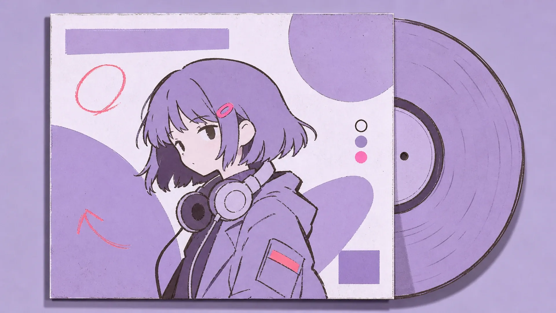 Vinyl-Debüt für den Musik-OC - AI Y2K Anime-Albumcover-Generator