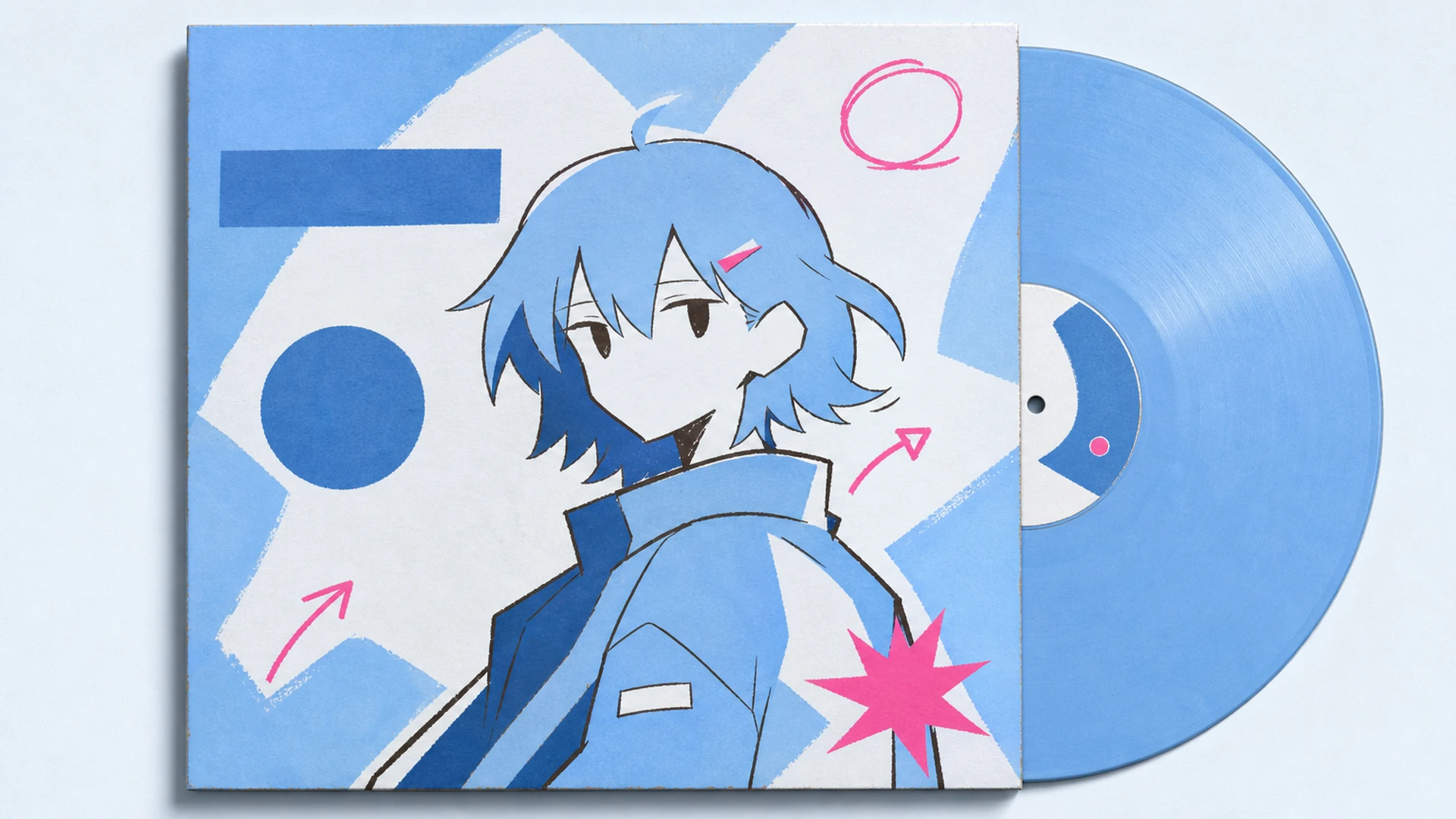 Retro-Playlist-Artwork - AI Y2K Anime-Albumcover-Generator