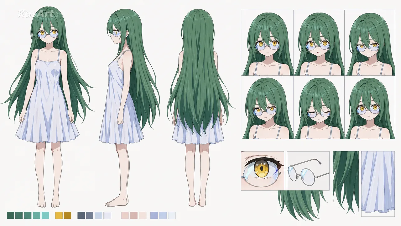 Turnaround Sheet Character Sheet Generator result — After
